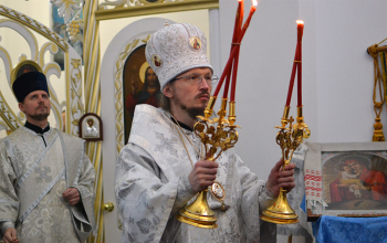 Владыка Вениамин освятил придел Почаевской иконы Божией Матери в зембинском храме
