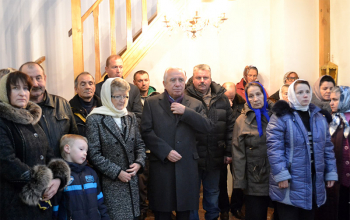 Владыка Вениамин освятил придел Почаевской иконы Божией Матери в зембинском храме