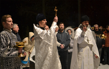 Рождественская служба в храме Рождества Христова в г.Борисове