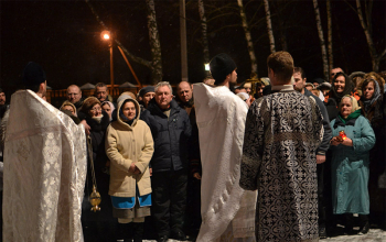 Рождественская служба в храме Рождества Христова в г.Борисове