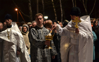 Рождественская служба в храме Рождества Христова в г.Борисове