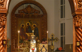 Рождественская служба в храме Рождества Христова в г.Борисове