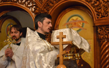 Рождественская служба в храме Рождества Христова в г.Борисове