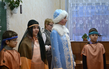 Дети из Воскресной школы выступили в СШ № 2