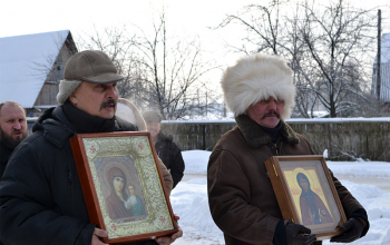 Освящение воды в р.Березине
