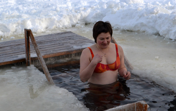 Освящение воды в р.Березине