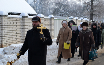 Освящение воды в р.Березине