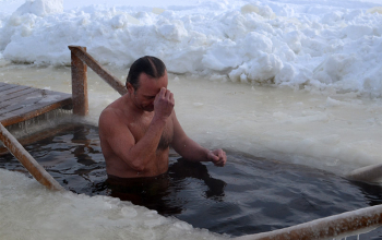 Освящение воды в р.Березине