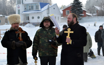 Освящение воды в р.Березине