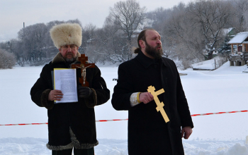 Освящение воды в р.Березине