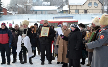 Освящение воды в р.Березине