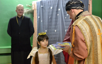 Рождественское представление в социальном приюте