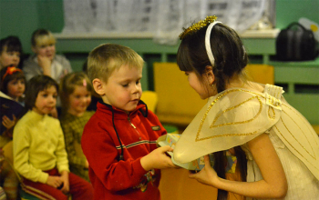 Рождественское представление в социальном приюте