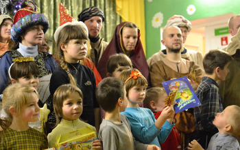 Рождественское представление в социальном приюте