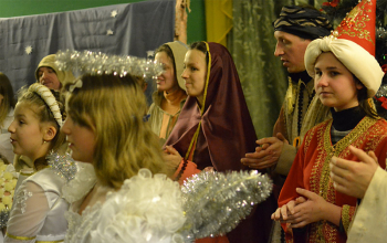 Рождественское представление в социальном приюте