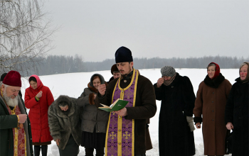 Освящение креста в д.Бродовка Борисовского района