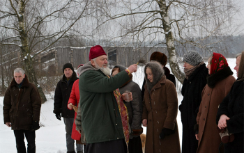 Освящение креста в д.Бродовка Борисовского района