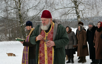 Освящение креста в д.Бродовка Борисовского района