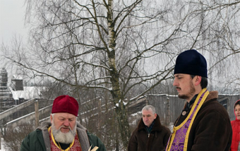 Освящение креста в д.Бродовка Борисовского района