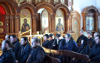 Епископ Борисовский Вениамин провел собрание с духовенством Борисовского и Крупского благочиний