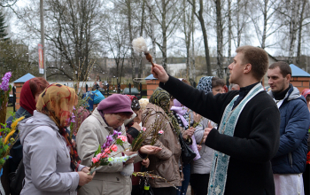 Вербное Воскресение в приходах Борисовского благочиния