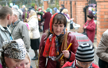 Вербное Воскресение в приходах Борисовского благочиния