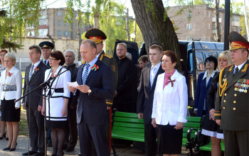 Священники Александр Вербило и Сергий Башкиров приняли участие в митинге, посвященном Дню Победы
