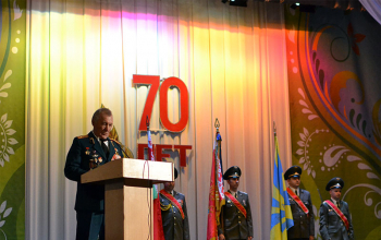 Протоиерей Тюхлов поздравил воинов 140-й зенитно-ракетной бригады с юбилеем