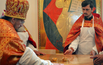 Епископ Борисовский Вениамин освятил храм в честь святого Георгия Победоносца