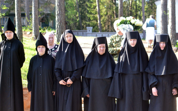 Епископ Борисовский Вениамин освятил храм в честь святого Георгия Победоносца