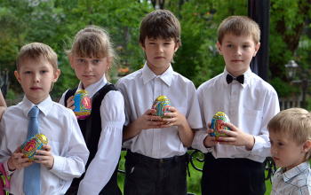 Пасха 2013: Детский пасхальный концерт в храме Рождества Христова