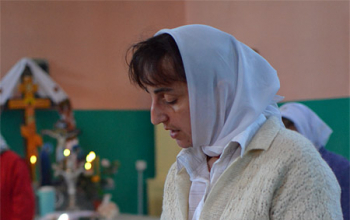 Протоиерей Александр Вербило в храме Преображения Господня в д.Велятичи