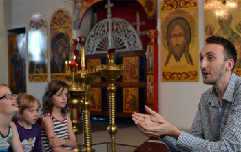 В храме Рождества Христова прошла культурно-образовательная программа «Архангел Михаил, Грозных сил воевода»