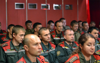 Протоиерей Александр Вербило выступил на дне информирования в районном отделе по ЧС