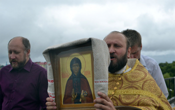 Из Свято-Воскресенского собора в Богоявленскую часовню перенесена икона святой блаженной Манефы Гомельской