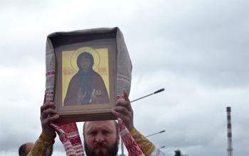 Из Свято-Воскресенского собора в Богоявленскую часовню перенесена икона святой блаженной Манефы Гомельской