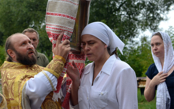 Из Свято-Воскресенского собора в Богоявленскую часовню перенесена икона святой блаженной Манефы Гомельской