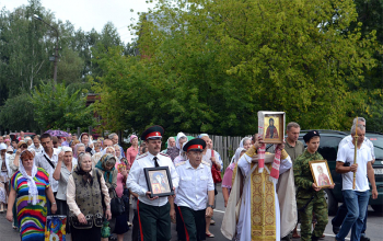 Из Свято-Воскресенского собора в Богоявленскую часовню перенесена икона святой блаженной Манефы Гомельской