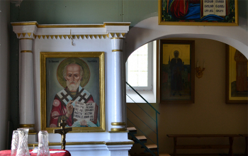 Протоиерей Александр Вербило ознакомился с ходом ремонтных работ в храме д.Гора