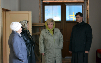 Протоиерей Александр Вербило ознакомился с ходом ремонтных работ в храме д.Гора