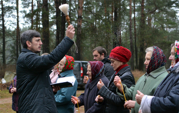 Освящение креста в д. Костюки