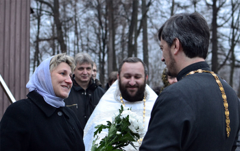 Престольный праздник в часовне в д.Замошье