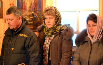 Престольный праздник в часовне в д.Замошье