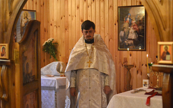 Престольный праздник в часовне в д.Замошье