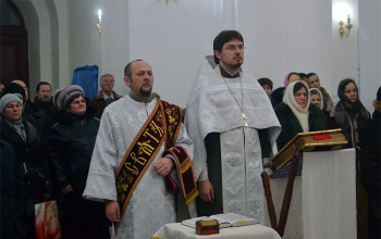 В канун Рождества совершено малое освящение Свято-Воскресенского кафедрального собора