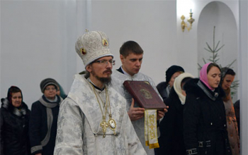 В канун Рождества совершено малое освящение Свято-Воскресенского кафедрального собора
