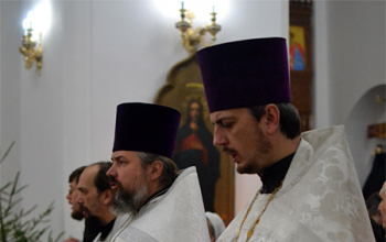 В канун Рождества совершено малое освящение Свято-Воскресенского кафедрального собора