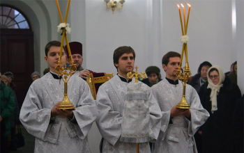 В канун Рождества совершено малое освящение Свято-Воскресенского кафедрального собора