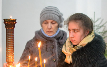 В канун Рождества совершено малое освящение Свято-Воскресенского кафедрального собора