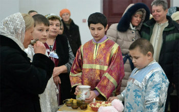 В канун Рождества совершено малое освящение Свято-Воскресенского кафедрального собора